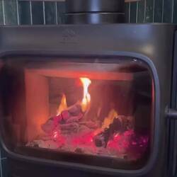 Good job I am used to lighting a fire on my own !