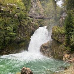 Vintgar-Klamm (großer Wasserfall)