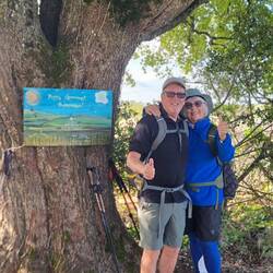 Smiles for the half way.