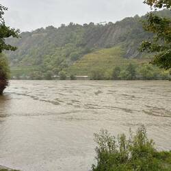 Im Prinzip ein schöner Platz an der Mosel, wenn es nur nicht regnen würde...
