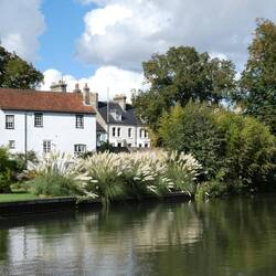 The quiet end of town, beyond the punting