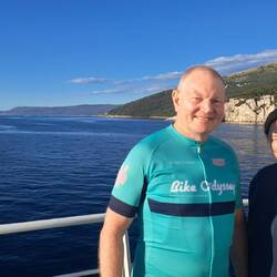 On the ferry