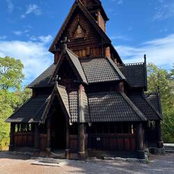 Stave church at the folk museum in Oslo