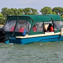 Mit diesen Booten ging's ins Donaudelta