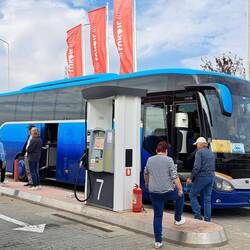 Mit dem Bus ging's bis Tulcea