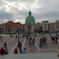 Our first view of Venice from outside the train station