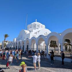 Looking for our bus to head back to our hotel.