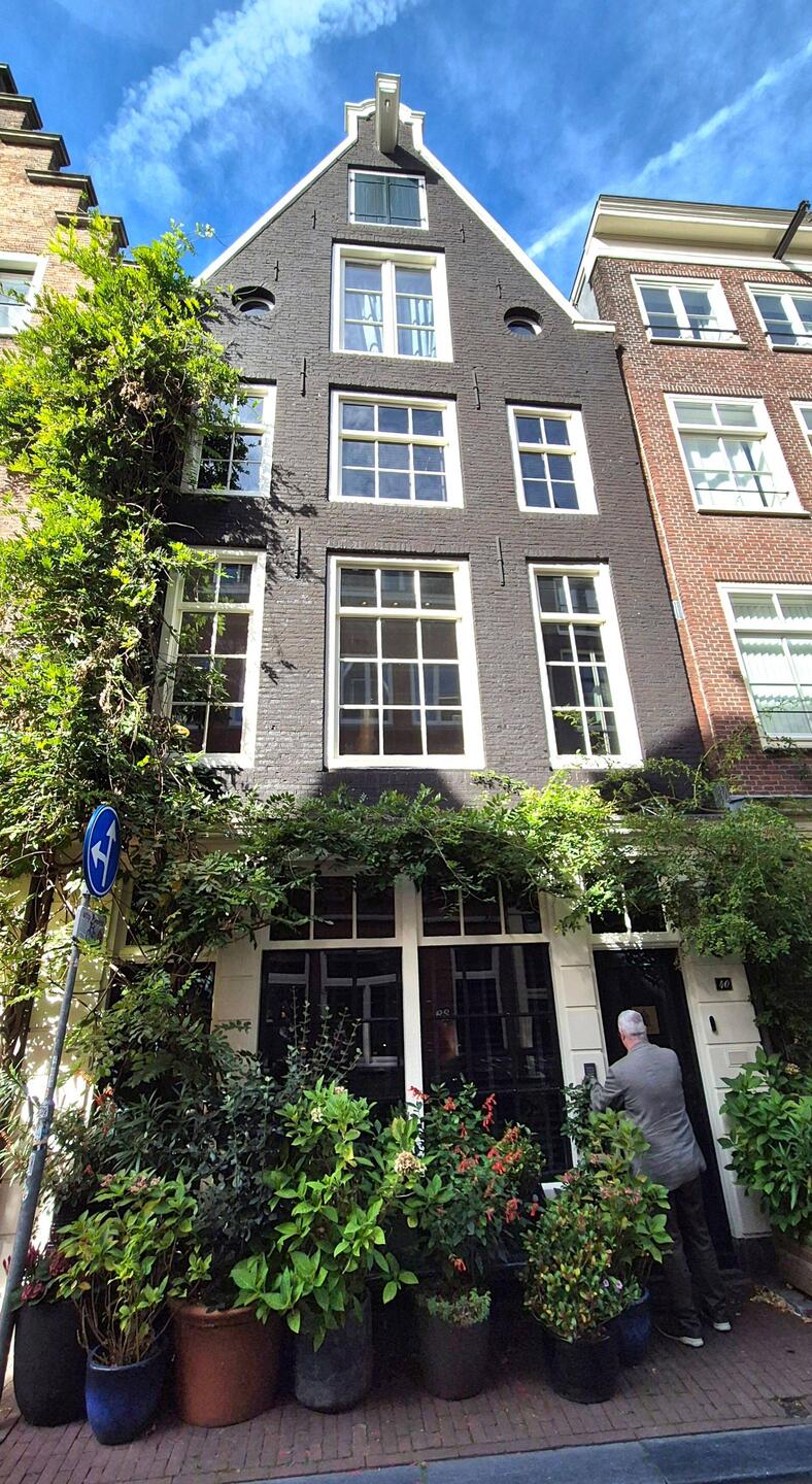 Our accommodation in Jordaan, The Blossom House (built 17th century)