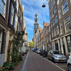 Our street, looking to Westerkerk