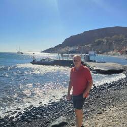 The settlement before Red Beach.