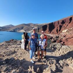 Just around the corner is Red Beach. Only accessible by boat or a long hike down