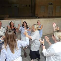 Dancing in the streets.