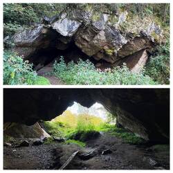 Kleine Grotte am Wegesrand