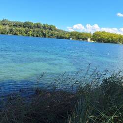 The lake is just over 2kms long with an average depth of 15m but can be as deep as 46m