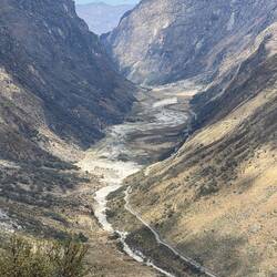 The valley from which we arrived