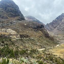 The old road above the tunnel
