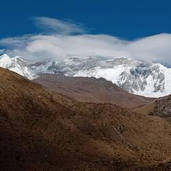 The top of Huascarán 6768m, is the second from the left. It will all disappear in the clouds soon.