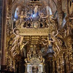 Die große Jakobsfigur konnte man Berühren