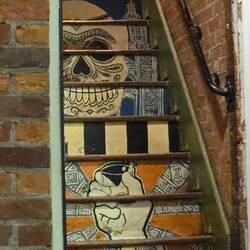 Stairs in the restaurant