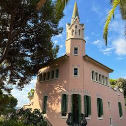 One of two houses built. It was designed by one of Gaudi's students. Gaudi did live here for a time