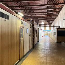 Die "Kabäuschen" in denen die Alten im Hospital lebten