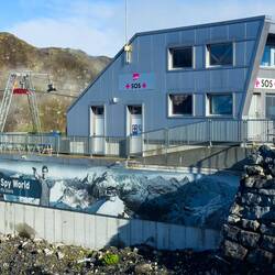 Promoting Spy World — Birg Station, Switzerland.