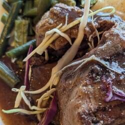 Filet mignon and shortrib