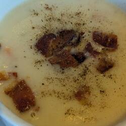 New England clam chowder