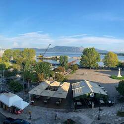 Blick aus unserem Hotelzimmer