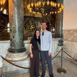 Us on the mosque balcony