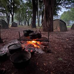 Verregnete Camps