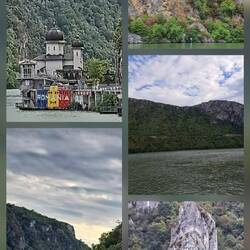 Die engste Stelle der Donau am Eisernen Tor