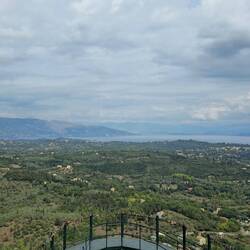 Kaiserthron (Kaiser's Throne) auf Korfu, ein bekannter Aussichtspunkt oberhalb des Dorfes Pelekas.