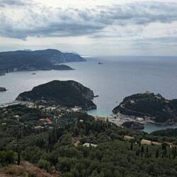 Aussicht vom Golden Fox Komplex in Lakones