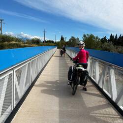 Lots of pedestrian bridges