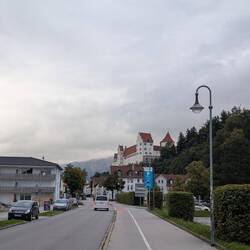 Blick auf das Füssener Schloss