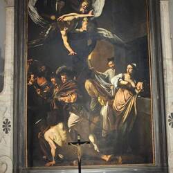 Caravaggio painting - Seven acts of mercy
