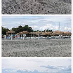Totaal verlaten strand