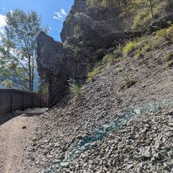 Die Abfahrt war nicht leicht zu fahren
