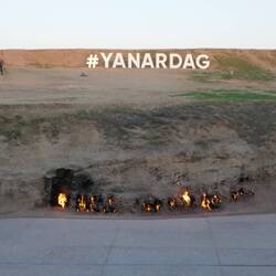 Natural gas fires in the sandy soils