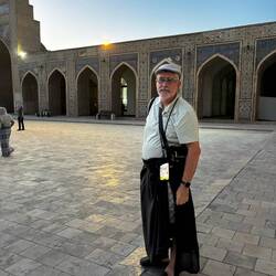 An outdoor mosque, capacity 12,000