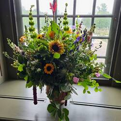 Frische Blumen überall