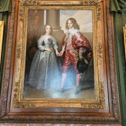 Hochzeitsportrait der Eltern Wilhelm III (9 u..14 Jahre)