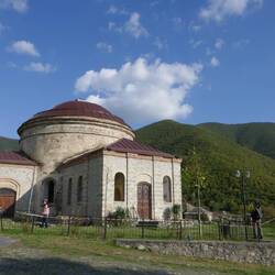 Sheki Christian church under renovation