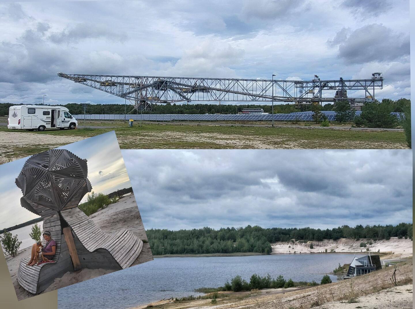 Übernachtung am Braunkohle-Besucherbergwerk F60 bei Finsterwalde