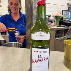 I saw locals drinking this liqueur, so I tried it over ice...sweet and tasty.