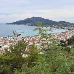 Blick auf Zakynthos Stadt