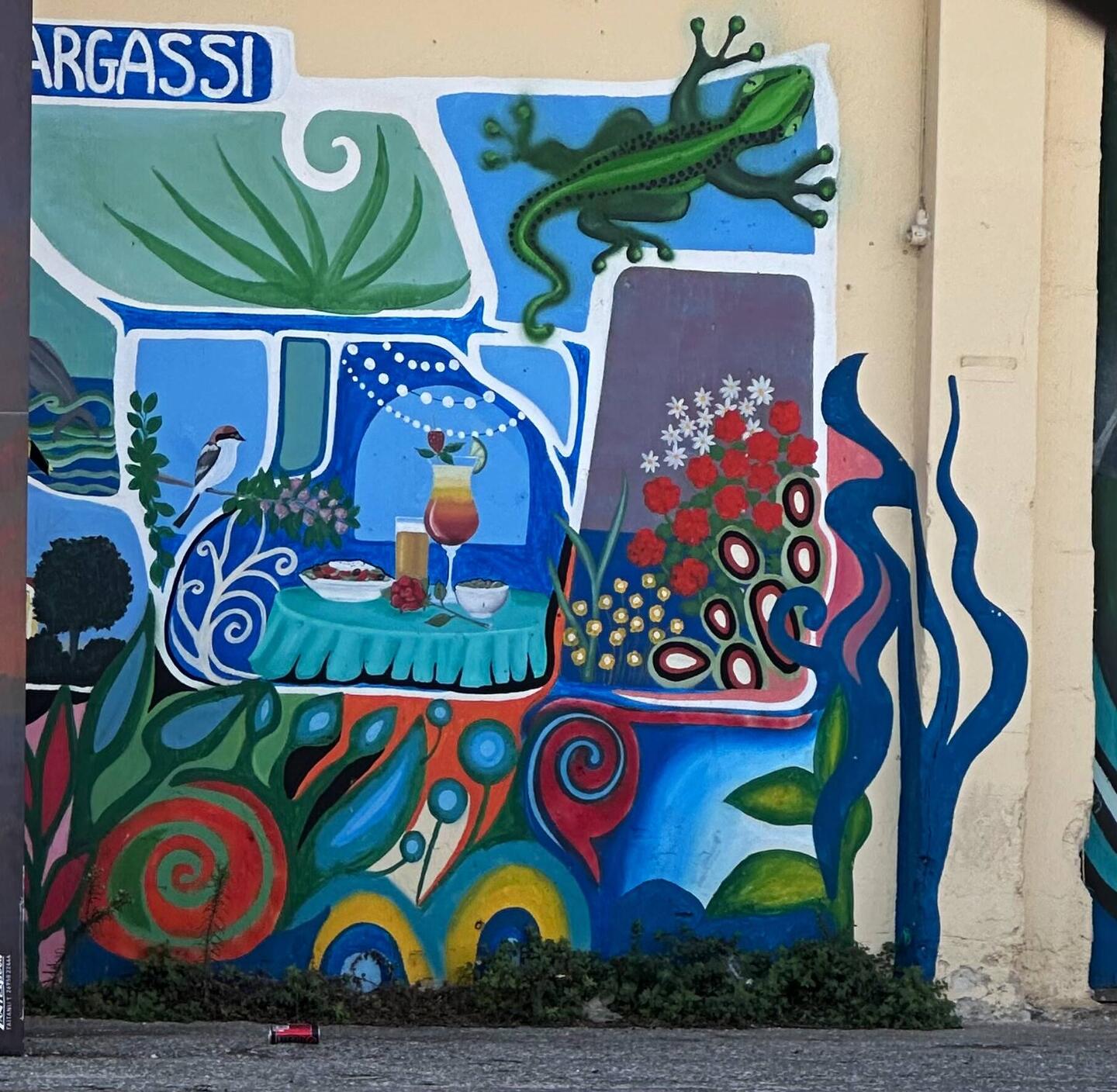 Street Art auf dem Weg