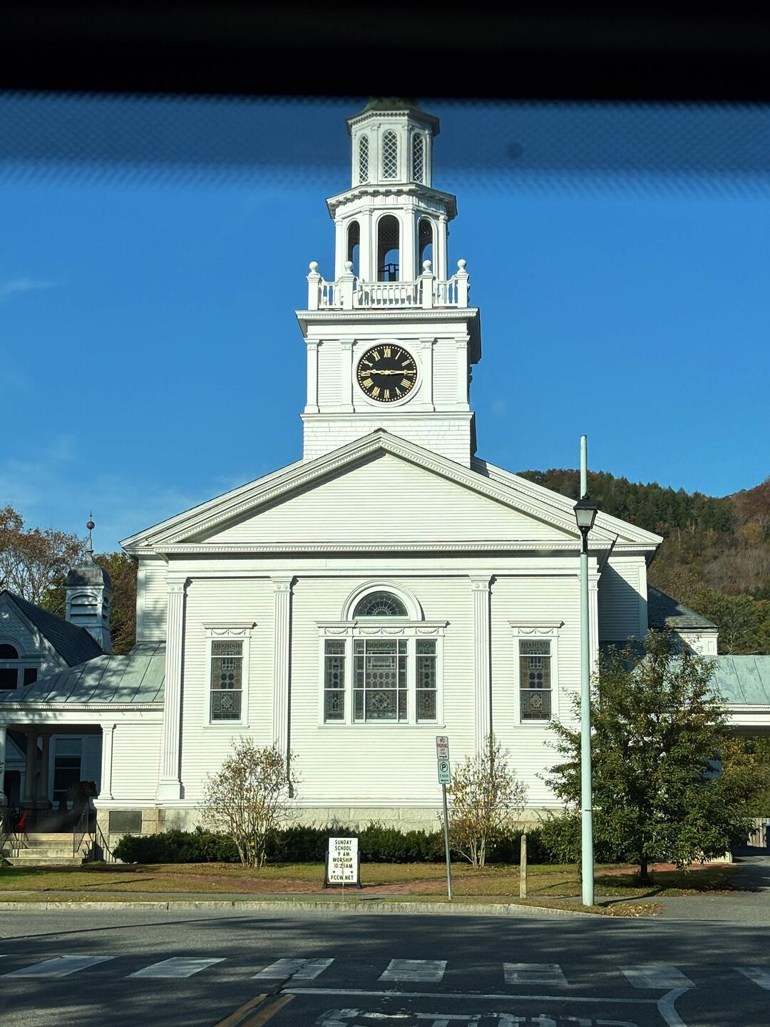 Morning light on Vermont Church