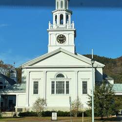 Morning light on Vermont Church